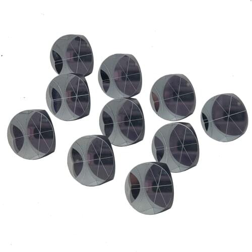 10pcs Silver Coated 1inch Corner Cube Prism 25.4mm Trihedral Retroreflector