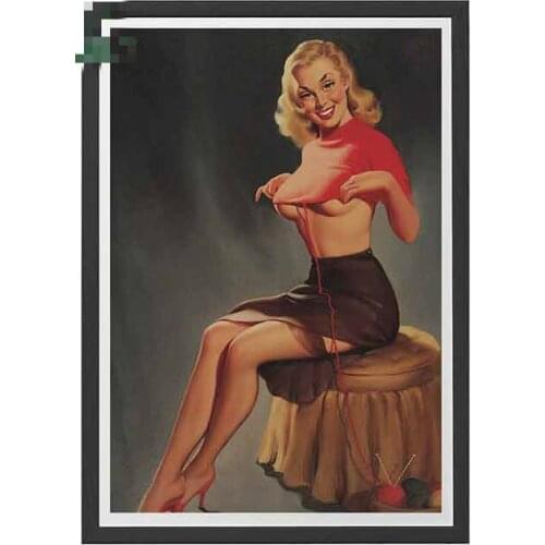 13cm x 9.3cm for Cheesecake Sexy Retro Print Vintage Kitsch Wall Art Fine Decal Waterproof for VAN RV Car Stickers