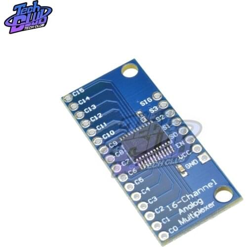 2V-6V 16 Channel Analog Digital MUX Breakout Board Module Multiplexer CD74HC4067 for Arduino Microcontroller Device RX Lines