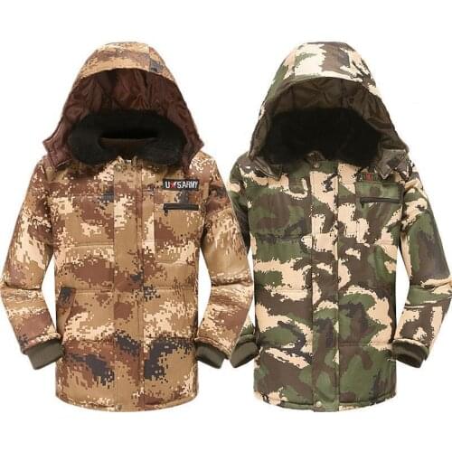 2020 Military Tactical Uniform Combat Army Clothes Men Jacket Winter Plus Velvet Thickened Cold-proof Overalls Training Wear Set