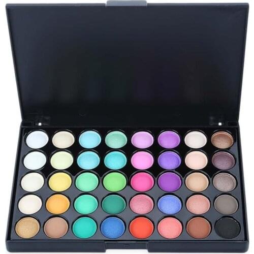 40 Colors Makeup Matte Glitter EyeShadow Smoky/Warm Eye Diamond Shimmer Eye Primer Luminous Eye Shadow Women Gift