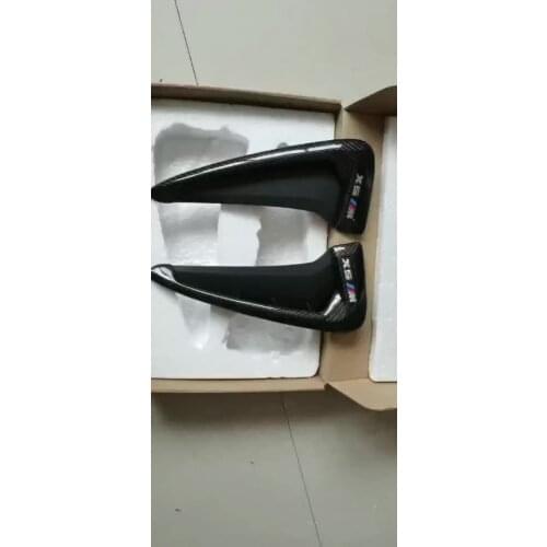 Car carbon fiber air vent side fender vent trim for BMW X5 F15 X5M 2014-2017