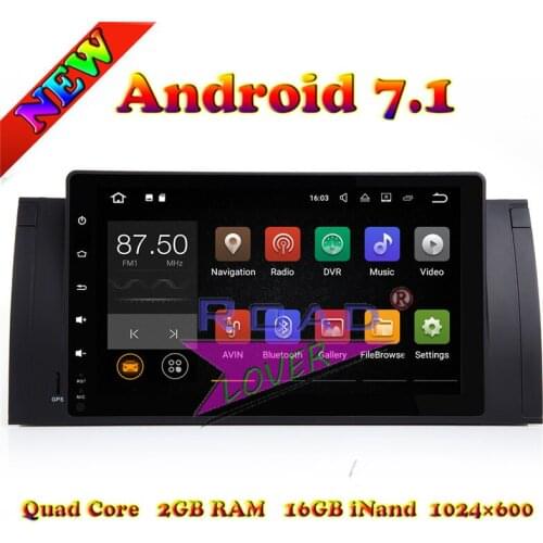 TOPNAVI 2G+16GB Android 7.1 Car Media Center Player Video For BMW 5 Series E39/X5 E53 Stereo GPS Tracker Auto Navigation 2Din