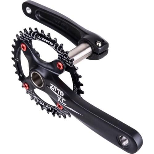 Mountain Bike Hollow Integrated Crank Modified Single-plate Left and Right Cranks Crankshaft