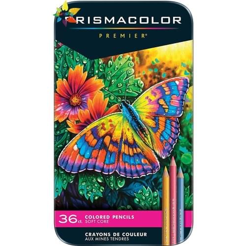 Prismacolor 92885T Premier Colored Pencils, Soft Core, 36 Color,oily Pencil,High-quality Pigments for Rich Color Saturation