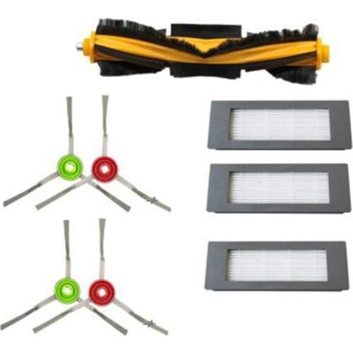 8Pcs New Roller Brush Side Brush Filter for Ecovacs Deebot Ozmo 900 DN5G Robot Vacuum Cleaner Accessories
