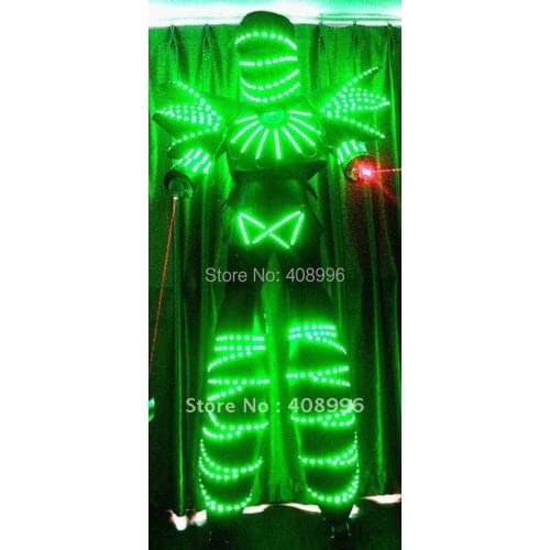 Hot sale lighted Masked Knight LED robot suit for evening stage performance/ LED Robot costumes