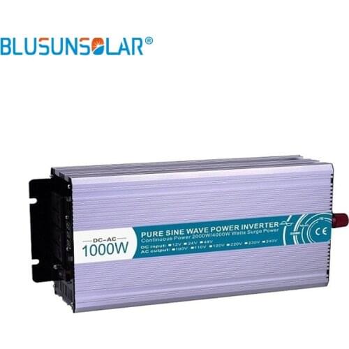DC/AC 1000W 12v/24v/48v pure input sine wave power inverter to110v 220v 230v 50/60hz inverter