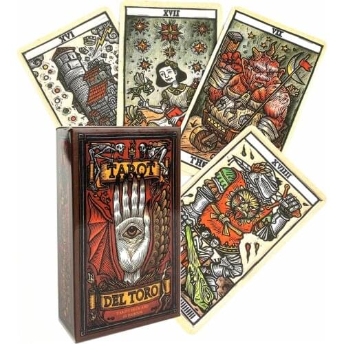 Del Torot Cards Full English Classic Board Games Cards Imaginative Oracle Divination Desk Game Tarot Cards With PDF