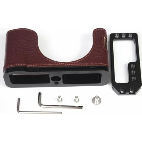 Cowhide Fuji X100V Leather Case with quick place Leather Case X100v Protective Case Camera Bag Camera Leather Case Semi-Case