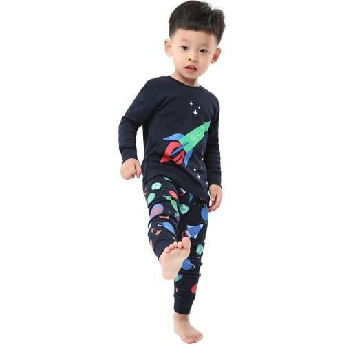 Spring Autumn New Full Sleeve Cotton Baby Pajamas Sets Kids Cartoon Pajama Girls Nightwear Homewear Childrens Sleepwear