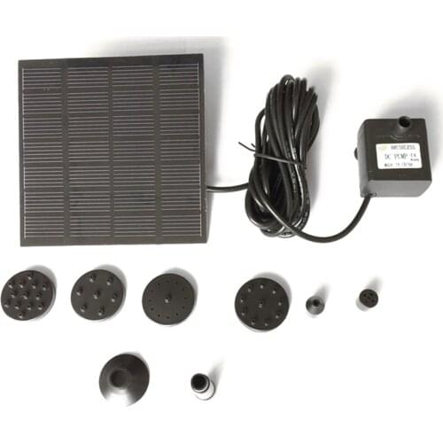 Garden Floating Plants Watering Power Fountains Pool Home Garden Fish Pond Waterpump 7V 1.5W Solar Water Pump Fountain