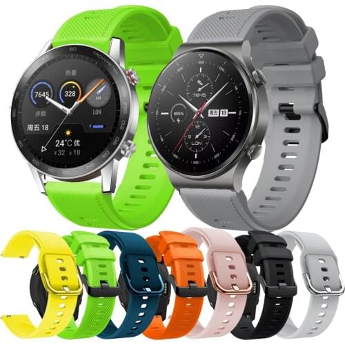 Strap For Huawei Watch 2/GT/GT2 46/GT 2 pro Smart Watch Sport Strap Silicone Bracelet 22mm Belt For Honor Magic 2 46 Accessories