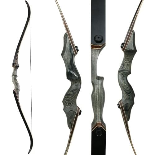 RU Taken Down Recurve Bow for Archery Bow Shooting Hunting Game Outdoor Sports Right Hand 30-50lbs Can Choose Archery