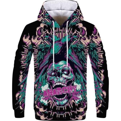 Jogging Series Fall War Black Mens Hoodie 3D Printed Fun Skull Hoodie Street Wearing Harajuku Pullover Sweatshirt Hip Hop Jacke