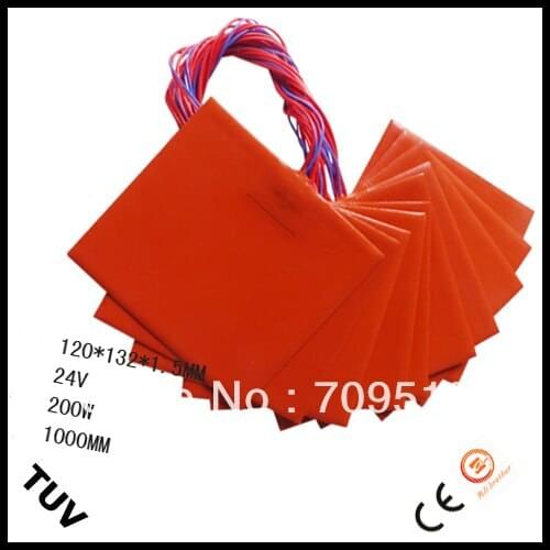 Silicone 24V@200W 200*200MM 3D Printer Heater,Rubber Heating Pad