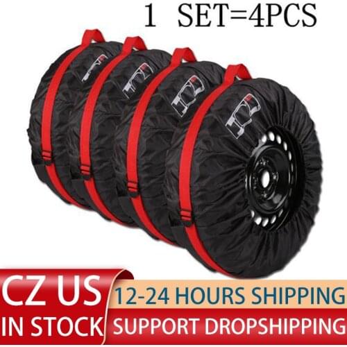4PCS Wheel Bag Waterproof Sun 4 Season Protection Tire Cover Tote Protector With Handle Elastic Rope For Cars Wheel