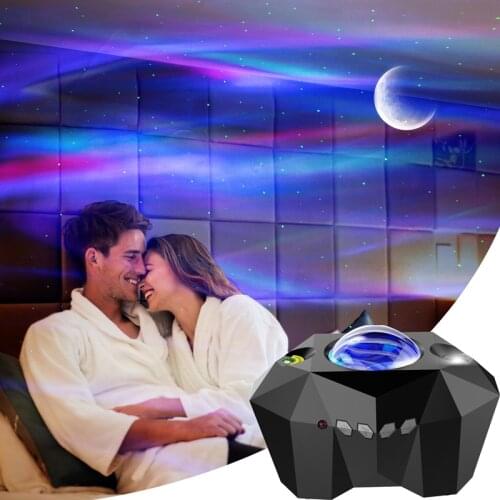 Led Galaxy Light Starry Sky Projector North Light Space Aurora Night Light Star Projector Nebula Moon Lamp with Music Speaker