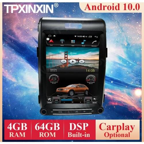 Tesla Vertical Screen Android 10 PX6 For Ford F150 Raptor 2009-2014 Car Radio Multimedia Video Player Navigation GPS Accessories