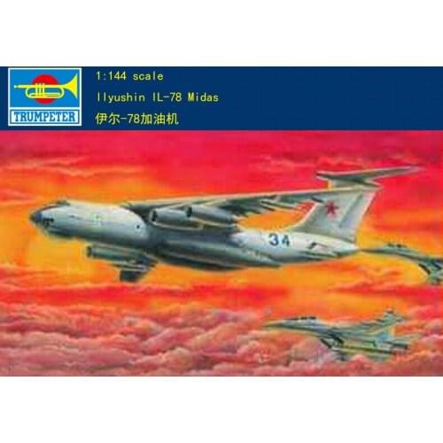 Trumpeter 03902 1/144 Russian ILyushin IL-78 Midas Refueling Tanker Aircraft TH09084-SMT6