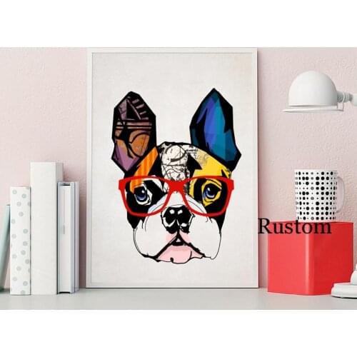 Room Decoration Posters On The Wall Animal Dog Modern Nordic Home Decor Canvas Picture for Interior Frameless Painting