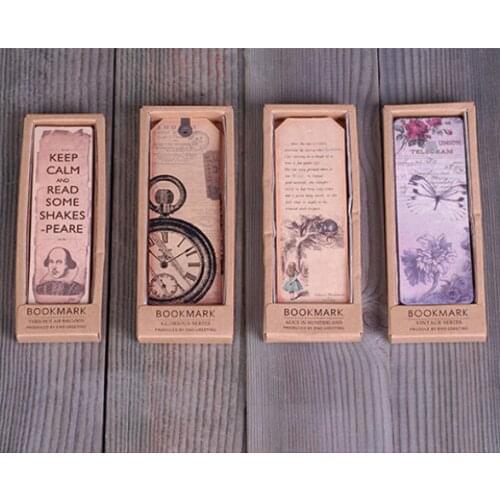 Vintage Bookmark Paper Book Marks,Keep calm,European Retro Bookmark