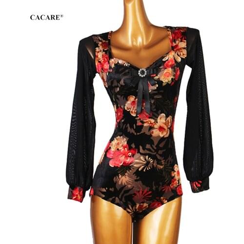 Leotard Bodysuit for Ballroom Dance Competition Dresses Waltz Tango Dance Dresses Standard Flamenco Costume Customize D0880 Body