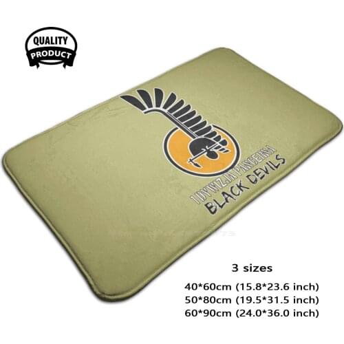 1St Ed Division - 1 Dywizja Pancerna ' Black Devils' Poland - Historical Soft House Family Anti-Slip Mat Rug Carpet 1St Ed