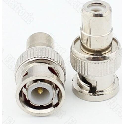 10pcs/lot BNC Male To Female Lotus Connector Male To RCA Female Connector Conversion Adapter