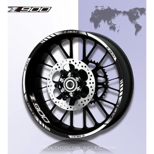 12 X Thick Edge Outer Rim Sticker Stripe Wheel Decals for kawasaki Z900 Z 900