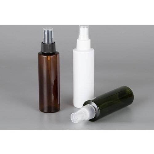 150ML 40PCS Green White Brown Perfume Spray Bottle Empty Fine Mist PET Bottles Container With Pump Cosmetic Container Bottles