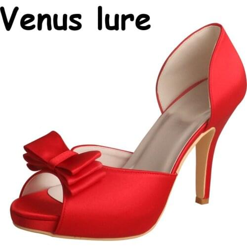 23 Colors) Womens Red Heels Shoes Bridal High Heel Peep Toe Size 7