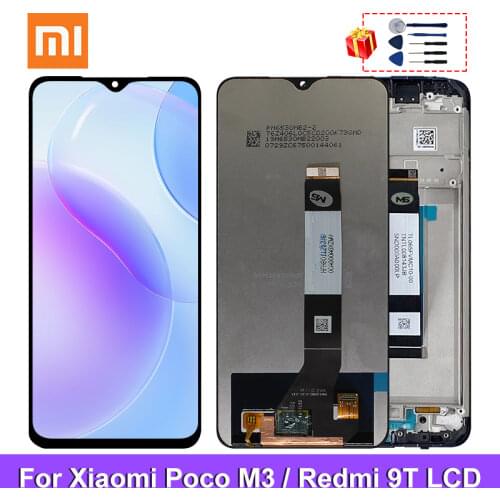 6.53" For Xiaomi POCO M3 Screen LCD Touch Screen Digitizer Display Replacement Parts For Redmi 9T M2010J19CG M2010J19CI LCD
