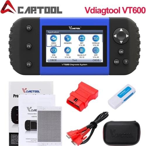 Car Diagnostic VT600 OBD2 Scanner Tool Engine ABS Coding for bmw e39 obd 2 car diagnostic tool for Renault