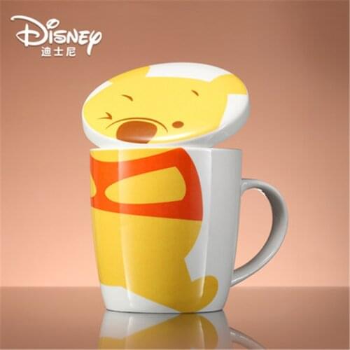 Disney Mug Ceramic Cup Cute Cartoon Milk Coffee Cup Winnie the Pooh Water Cup 280ML Mug