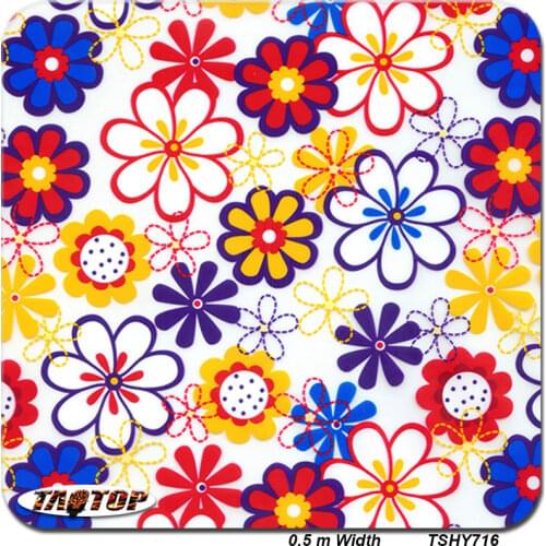 ITAATOP TSHY716 0.5m *2M Top quality Popular flower hydro dipping pva film hydrographic film water transfer printing film