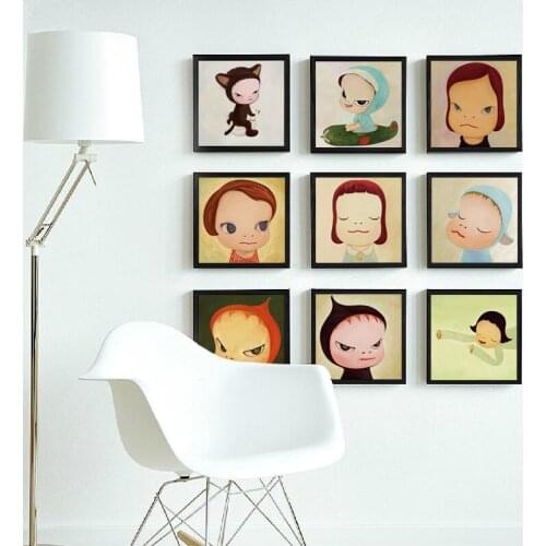 07G Nara Yoshitomo Dreamwalk Doll Portrait Nordic Canvas Art Painting Print Poster Picture Baby Room Wall Decorations Mural