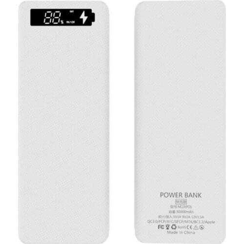 QC3.0 LCD Display DIY 10x18650 Battery Case Power Bank Shell Quick Charge Box