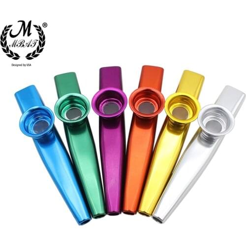 M MBAT High Quality Metal Kazoo Musical Instruments Flutes Diaphragm Mouth Kazoos Musical Instruments Simple Design Lightweight