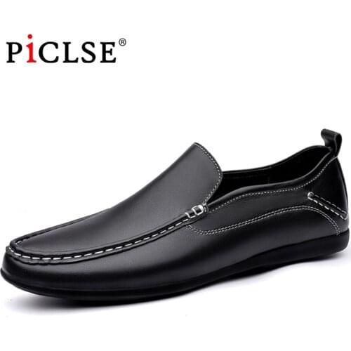 Large Size Genuine leather Men Loafers Shoes Comfortable Casual Leather shoes for Men Driving Shoes Moccasins Men shoes Footwear