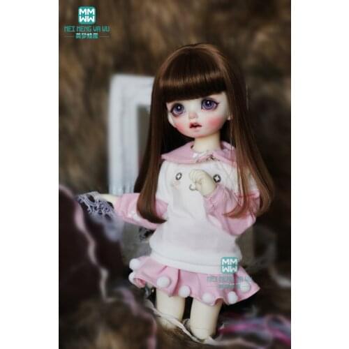 Clothes for doll fit 27cm-30cm 1/6 BJD MOSD doll fashion Leisure sports four-piece pink, black, red, blue