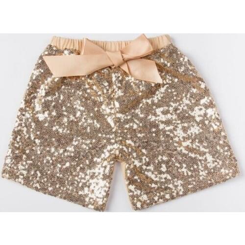 Baby wholesale clothing sequin shorts,girls gold shorts,sequins petti shorts for baby girls,baby sequin shorts