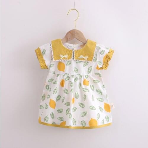 Baby Girls Dress 2021 Summer New Girl Dress 1-5 Years Old Children Lovely Princess Dresses Fashion Cute Skirt
