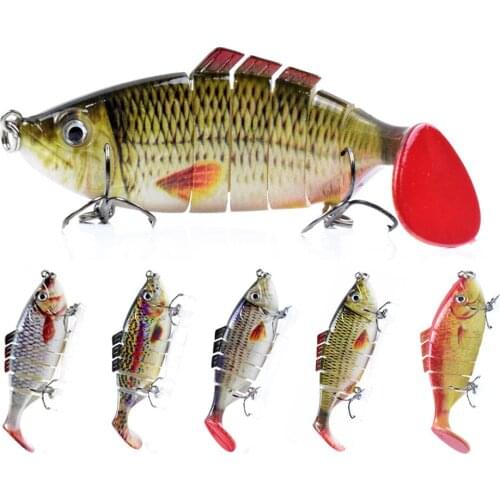 Segment Multi Jointed Hard Bait 100MM 16.5G 6 Sinking Wobblers Fishing Lures Minnow Swimbait Artificial Bait Sea Fishing Tackle