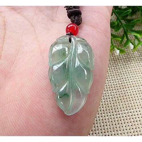 Certified 100% Natural Icy LEAF Pendant