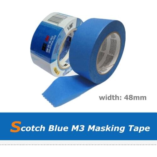 High Temperature 48mm*54.8m 3D Printer Masking Crepe Tape Paper