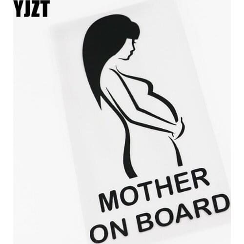 YJZT 10CM*17.2CM BABY on Board Mother On Board Baby Decal Car Sticker Vinyl 13C-0006