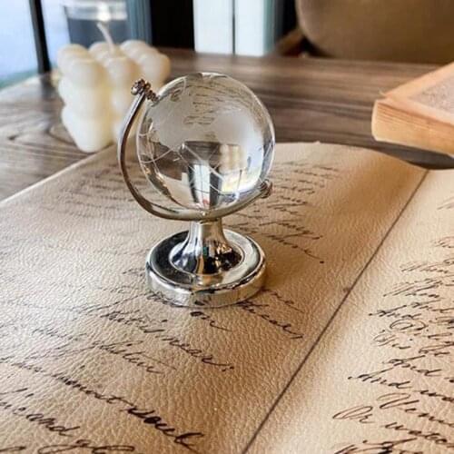 1 Pc Dollhouse Rolling Globe With Stand 1:12 Miniature Dollhouse Study Room Furniture