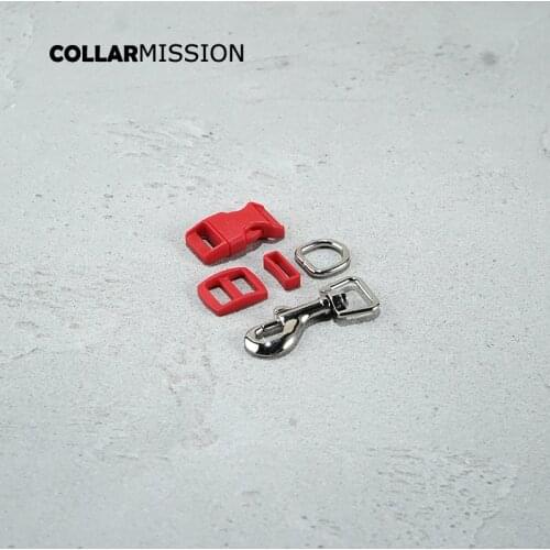 10pcs/lot(plastic buckle+Tri-Glid+square keeper+D ring+metal dog clasp)15mm webbing sewing DIY dog collar accessories 17 kinds