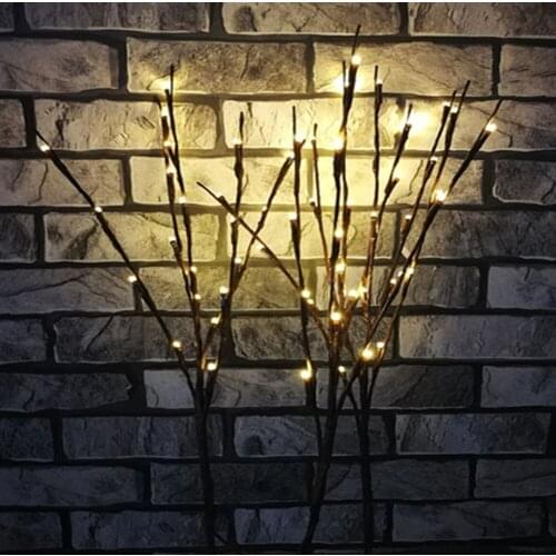 2018 LED Willow Branch Lamp Floral Lights 20 Bulbs Home Bedroom Christmas Party Layout Garden Decor Creative Small Night Light